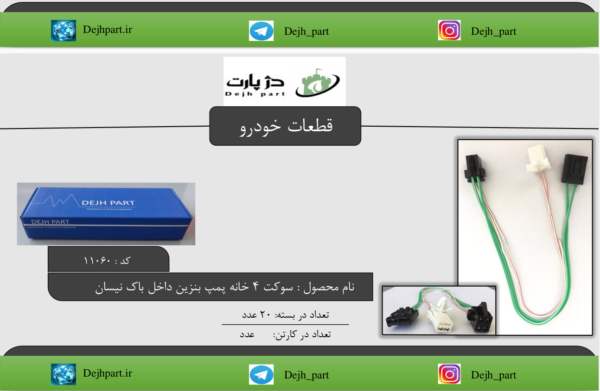 ‫سوکت‬‫‪4 ‬‬ ‫خانه ‬‫پمپ‬ ‫بنزین داخل‬ ‫باک‬ نیسان