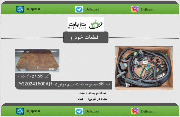 مجموعه دسته سیم موتور 405 (YG20241600A)